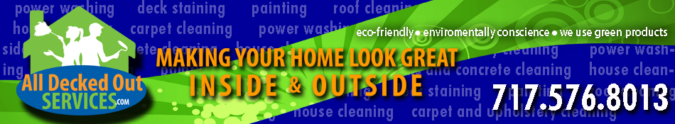 Pressure washing services and exterior cleaning from All Decked Out Services, Inc.
